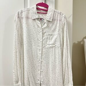 beachlunchlounge White and Black Dotted Men's Shirt